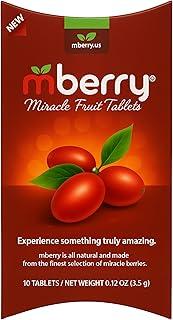 mberry Miracle Berry Tablets, Miracle Fruit Snacks, 10 Count, .12 Ounce, Pack of 2