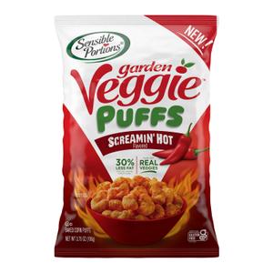 Sensible Portions Garden Veggie Puffs, Screamin' Hot, 3.75 Oz, Pack of 6