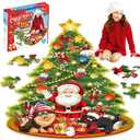 Christmas Tree Floor Puzzles for Kids Age 3-8, Jumbo Large Jigsaw Puzzles for Kids Toddlers Chrsitmas Suprise Gifts for Girls Boys