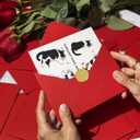 6 x Beixian Valentines Day Cards for Husband Wife, Funny Valentine's Day Card Gifts for My Lover, Through thick and thin (BX321)