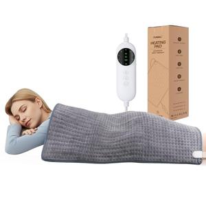 Large Heating Pad,20"x40" Extra Large Heating Pad for Back Pain Relief Electric Heating for Period Cramps Neck Shoulder Knee Pain Relief Moist/Dry Heat Auto Shut Off 10 Heat Setting Machine Washable