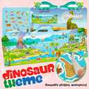 4 Set Reusable Sticker Book for Toddler Age 3-4, Quiet Sticker Books, Activity Books for Kids Ages 2+ Boy Girl Birthday Gifts