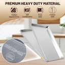 6 Pack 15" x 21" Baking Sheet Pan, Aluminum Large Size Cookie Sheets
