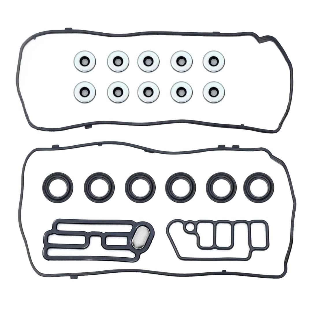 VS50773R 3.5L Valve Cover Gasket and 15845-R70-A01 Solenoid Valve Gasket Compatible with Honda Pilot Odyssey Accord Ridgeline Acura MDX RDX RL TSX TL 2008 2009 2010 2011 2012 2013 2014 2015 2016 2017