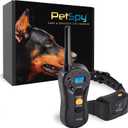 PetSpy Shock Collar for Dogs-Waterproof Dog Shock Collar with Remote Control,Vibration,Electric Shock,Beep-E Collar for Dogs Training,Collar with Remote for 10-140 LBS