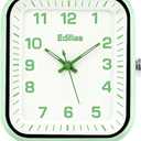 Edillas Kids Watch Analog for Girls Boys, 50M Waterproof Children Quartz SquareWristwatches for Kids, Students with Soft Silicone Strap, Easy to Read Learn time Presents (Green-1016L)