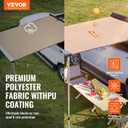 VEVOR Vehicle Awning 4.6'x6.6' Roof Rack Pull-Out Sun Shade UV50+ PU3000mm, Retractable Weatherproof 4x4 Side Awning for SUV Outdoor Camping & Overland (Hardware Included), w/Waterproof Storage Bag