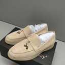 BEAU TODAY Suede Loafers Flats for Women, Women’s Slip On Penny Loafers, Leather Driving Comfortable Dress Ladies Loafers Casual Office Work Shoes Apricot US 8