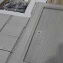 Sauder Palladia L Shaped Desk with Drawers, Office Desk with File Cabinet Storage, Cable Management, Keyboard Tray, in Glacier Oak Finish