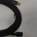 AINOPE USB Extension Cable, USB Extender, USB 3.0 Extension Cable, Male to Female Cord High Data Transfer Compatible with Webcam, USBKeyboard, Flash Drive, Hard Drive, Printer, 24.6FT, Black