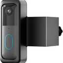 Anti-Theft Blink Doorbell Mount, No-Drill Mounting Bracket for All-New Blink Video Doorbell Camera, Non-Blocking Motion Sensor, Easy to Install, Door Mount Holder for Apartments, Renters (Black)