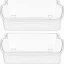 2 PACK Upgraded 240356402 Refrigerator Door Bin - Door Shelf Replacement for Frigi.daire Side-By-Side Refrigerator (LFSS2612TF0/LFSS2612TE0/FFSS2615TE0) Upper Door Shelves