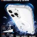 FNTCASE for iPhone 15 Pro Case: Clear Magnetic Phone Cases with Screen Protector Compatible with Magsafe Slim Anti Yellowing Rugged Shockproof Protective Transparent Cell Phone Cover (A-Clear)