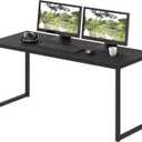 SHW Mission 48-Inch Home Office Computer Desk, Black