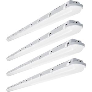 JTT 8FT LED Vapor Tight Light 120/100/80W Tunable, 18000lm LED Vapor Proof Lighting Fixture IP66, 5000K/4000K/3000K Outdoor Shop Light Waterproof for Parking Garage Car Wash Warehouse ETL Listed