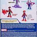 Marvel Spidey and His Amazing Friends Web-Slinging Adventure Set, 3-Inch-Scale (7.6 cm) Action Figure Set, Spider-Man Toys for Kids Ages 3+ (Amazon Exclusive)