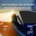 2 x Car Side Window Sun Shades, Window Sunshades Privacy Curtains, 100% Block Light for Breastfeeding, Taking a nap, Changing Clothes, Camping (Back Seat 2pcs)