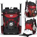 BAGNN Baseball Bag for Adult and Youth, Large Capacity Bat Bag Lightweight Softball Bag with Shoe Compartment and Fence Hook for TBall Bat & Equipment, Waterproof Baseball Backpack for Helmet, Gloves