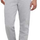 Hanes Men's Joggers, EcoSmart Fleece Sweatpants for Men, Men's Lounge Pants, 30.5" (Gray, L)