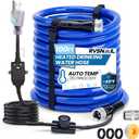100FT Heated Water Hose for RV, Heated Drinking Water Hose Freeze Protection Down to -45F, Lead and BPA Free, Smart Temperature Control, Ideal for RV, Camping, and Home