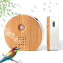 Singing Bird Box,White Noise Nature Sound Box with Motion Sensor Portable Birds Chirping with Timer,11 Soothing Songs,2 Playback Modes,Sound Box Containing Birdsong,Brook Whispering