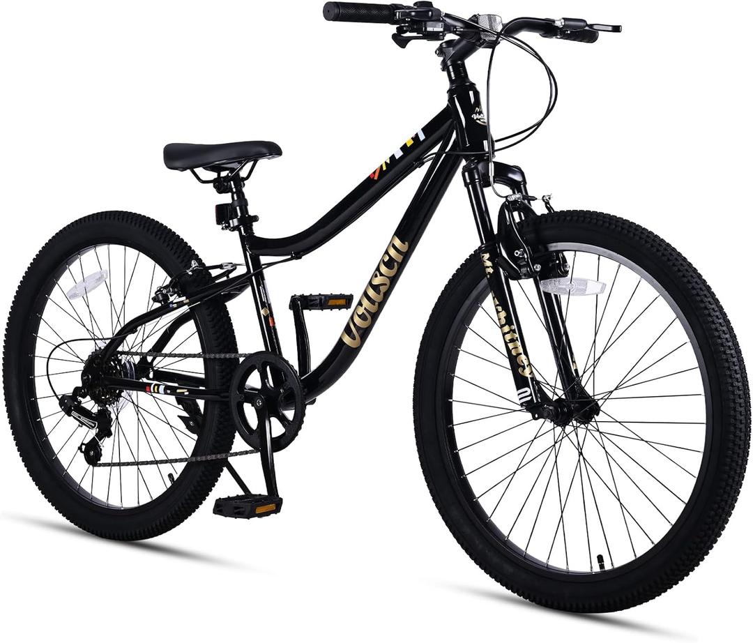 vollsch 20 24 Inch Kids Mountain Bike for 6-15 Years Old Boys Girls Teens 6-Speed Child MTB Bicycle with Front Suspension Fork, Dual V-Brakes, Multiple Colors