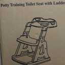 Potty Training Seat, Upgrade 2 in 1 Potty Training Toilet for Toddler, Toddler Toilet Seat for Boys Girls with Support Bar, Anti-Slip Pad and Step Stool (Pink)