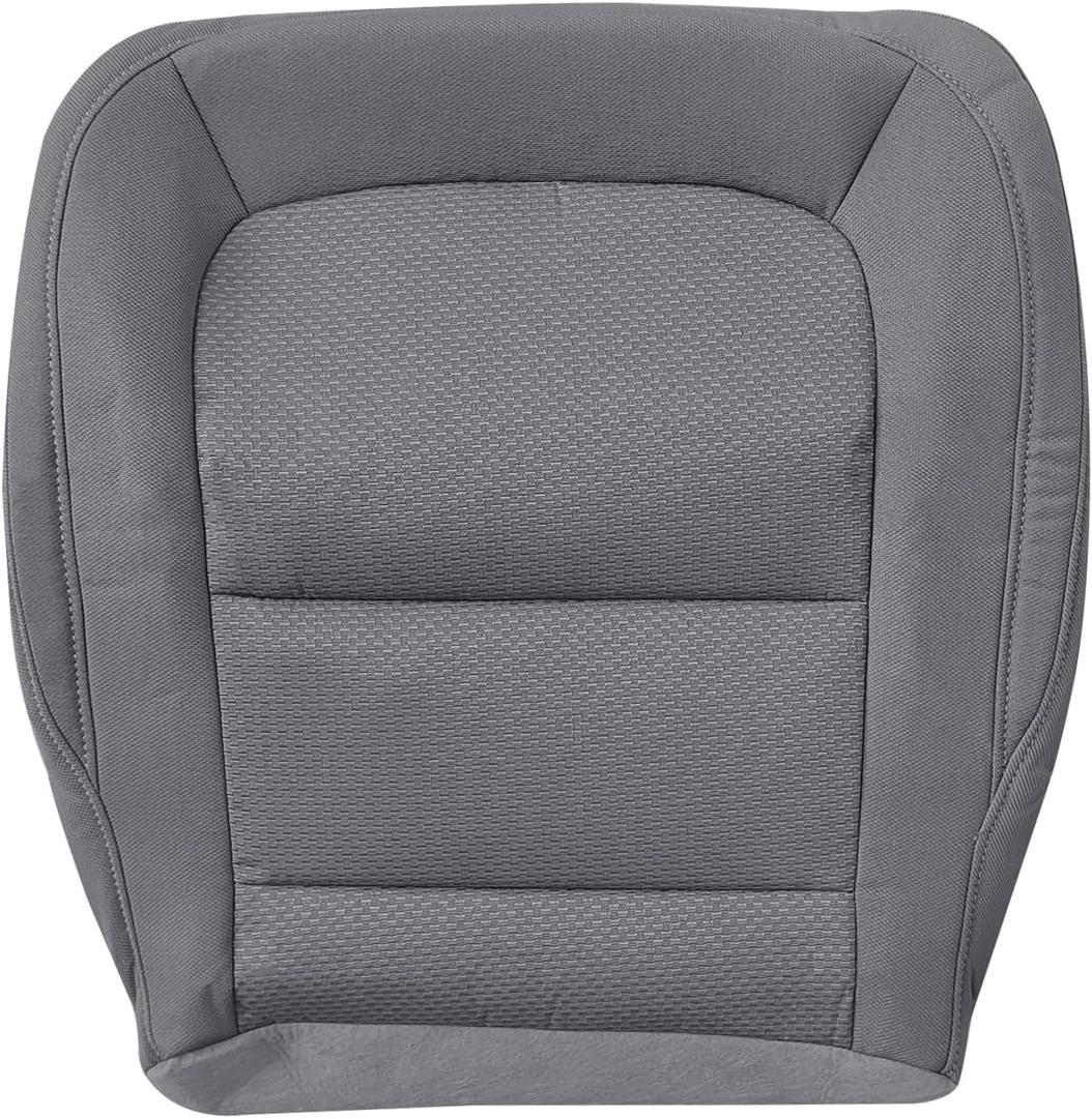 Driver Bottom Cloth Seat Cover, Replacement Dark Ash Gray Driver Side Seat Cover Compatible with Chevy Colorado LT/with GMC Canyon SLT 2015-2022