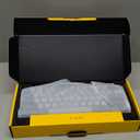 65% Gaming Keyboard, Wired Backlit Mini Keyboard, Ultra-Compact Anti-Ghosting No-Conflict 68 Keys Membrane Gaming Wired Keyboard for PC Laptop Windows Gamer (Grey-Black)