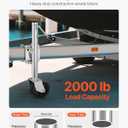 VEVOR Trailer Jack with Wheel, 2000 lbs Load Capacity, Heavy Duty Swivel Boat Trailer Jack with PP Dual Wheel & Ergonomic Handle, 15-27 Inch Lift Range, Fit for RVs, Boats and Utility Trailers