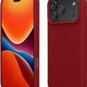 kwmobile Case Compatible with Apple iPhone 17 Pro Case - TPU Silicone Phone Cover with Soft Finish - Rhubarb Red