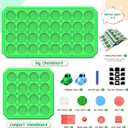 Logic Road Builder Games Toys: STEM Toys for 4 Year Old Kids, Montessori Board Game Brain Teaser Puzzles Preschool Learning Activities Educational Toy for Toddler Ages 3 5 6 7 8-12 Gifts(Green 32PCS)