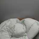 Ultra Soft Queen Size Mattress Topper - Viscose Made from Bamboo Pillow Top Mattress Pad for Back Pain Relief - Naturally Cooling for Hot Sleepers, Green