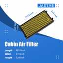 2PCS 64119248294 CF10936 Cabin Air Filter For BMW X5 2.0L L4(2016-18), 3.0L L6(2007-18), 4.4L V8(2010-18), 4.8L V8(2007-10); X6 3.0L L6(2008-19), 4.4L V8(2008-19); CUK 2941-2 64116945594 2.0 3.0 4.4 L