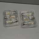 Vintage LED Edison Bulbs, 6W, Equivalent 60W, High Brightness Daylight 5000K, ST58 Antique LED Filament Bulbs with 90+ CRI, E26 Medium Base, Dimmable, Clear Glass, Pack of 6