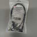 2 x Stereo Audio Cable, 90 Degree Angled 3.5mm 3Pole TRS Male to Male Stereo Audio Extension Cable for Phone Laptops MP3 Table PC and More(2pcs) (3pole M Bend/M Bend)