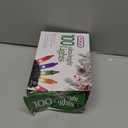 PREXTEX Christmas String Lights with Green Wire - 100 Count, 20 Ft Multicolored Christmas Tree Lights for Xmas Decorations Indoor and Outdoor - Incandescent String Light for Patios, Fences, Holidays