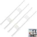 RVGUARD Double RV Refrigerator Bar Adjustable Fridge Tension Rod Holds Food and Drinks in Place Extends Between 16" and 28" for Camper Refrigerator, Kitchen, Cupboard, Bookshelf2Sets