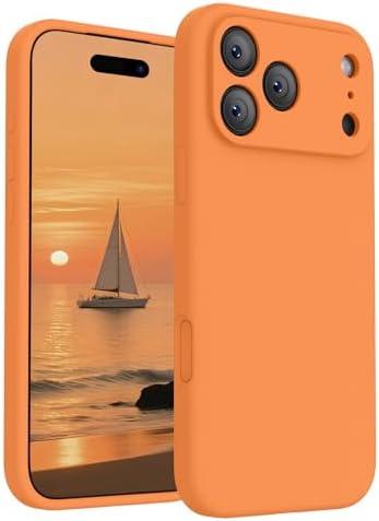 FireNova Magnetic for iPhone 17 Pro Case, Compatible with MagSafe, [Integrated Silicone Camera Control Button] [Camera Protection] Anti-Scratch Microfiber Lining Phone Case, 6.3", Orange