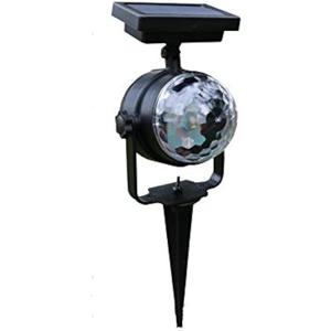 Solar Projection Lamp RGB Rotatable Crystal Magic Ball Disco Stage Light Outdoor Lawn Landscape Color LED Light