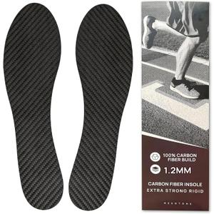 1.2mm Hard Toe Special Use Carbon Fiber Insole, 230mm Rigid Foot Support Insert, Orthotic Shoe Stiffener Insert for Hallux Rigidus Mortons Toe, Men's Size 6.5 / Women's Size 7.5