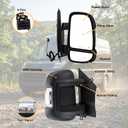 Right Passenger Side Mirror Compatible with 2014-2026 Ram Promaster 1500/2500/3500 with Power Glass Heated turn signal light manual folding Replace#CH1321376 5VE98JXWAD(8Pins)