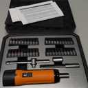 KNINE OUTDOORS Torque Screwdriver Wrench Driver Set 10-70 Inch Pounds lbs for Maintenance with T-bar Handle, 40 Hex Bits, 1/4" Socket, Shaft Extension, For Tools, Bike Repairing and Mounting (Orange)