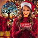 2 x Tree of Life Christmas Ornament - Hanging Keepsake Decor (Multi Color)