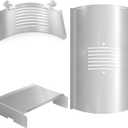 CANDANA Flame Broiler Kit for Pit Boss 850 820 Series Heat Deflector Baffle Diffuser Pitboss Pellet Grill Replacement Parts Slide Cover Bottom PB850 Smoker Accessories