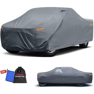 2026 Upgrade Truck Cover Waterproof All Weater - See Vehicle Size Chart - Heavy Duty Outdoor Truck Pickup Cover for RAM 1500 2500 3500, Toyota Tundra, Nissan Titan. Length up to 242 inch.
