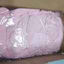 ManMengJi Folding Chair Covers, Spandex Folding Chair Cover 6 PCS Light Pink, Party Chair Covers Universal Chair Slipcovers for Banquet Wedding Event