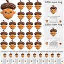 XunYee 30 Sets Christmas Pocket Hug Little Acorns Positive Cards Christmas Bulk Gifts for Coworkers Employee Staff Teacher Goodie Bag Stuffers Adult Party Favors Office Decorations