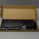 SERPHIX 15.2" Large Digital Wall Clock with Seconds, App & Remote Control, Customizable RGB Colors, Alarms, Stopwatch, Countdown, Timer Clock for Home Gym Living Room Office Garage Decor