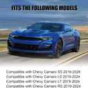 Glossy Black Front Bumper Lip Compatible with Chevy Camaro SS LS LT RS 2016-2024, Splitter Spoiler Diffuser Protector Wing Body Kit